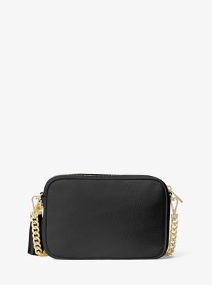 Greenwich Small Studded Crinkled Leather Crossbody Bag