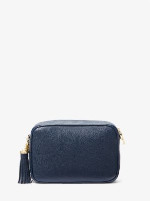 Thumbnail - MK Umhängetasche Ginny Aus Leder - Blau - Michael Kors