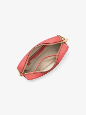 Jet Set Medium Pebbled Leather Crossbody Bag in PINK GRAPEFRUIT | Michael Kors