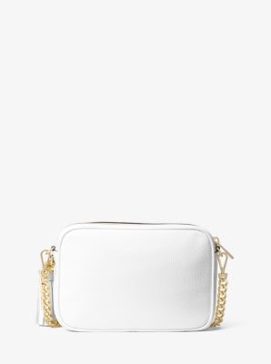 Bolsa a tiracolo de pele Gina in BRANCO INTENSO | Michael Kors