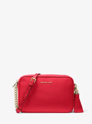 michael kors red and black bag