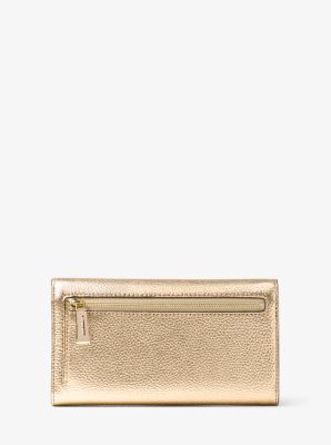 michael kors gold metallic wallet