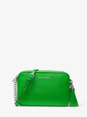 Sac &agrave; bandouli&egrave;re Ginny en cuir in VERT PALMIER | Michael Kors