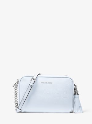 Jet Set Medium Logo Crossbody Bag in SOFT SKY | Michael Kors
