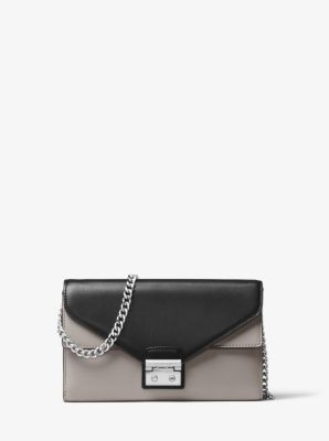 Sloan Color-Block Leather Chain Wallet | Michael Kors