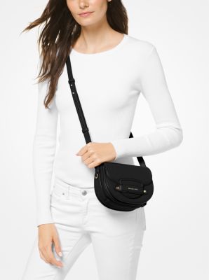 Cary Small Leather Saddle Bag Michael Kors