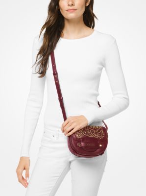 Michael kors cary small grommeted suede bucket on sale bag