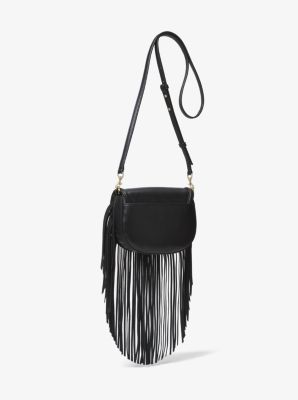 Cary Small Fringed Leather Saddle Bag Michael Kors Canada