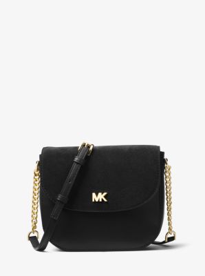 Mott Leather and Suede Saddle Bag | Michael Kors