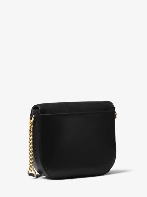 Mott Leather and Suede Saddle Bag Michael Kors