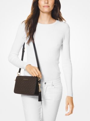 michael kors ginny medium logo crossbody