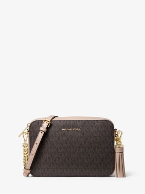 ☆Michael Kors☆ GINNY Pebbled Leather クロスボディ CAMEL♪ Ginny Medium Logo Crossbody Bag | Michael Kors [US]