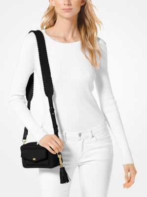 Small Whipstitched Leather Camera Bag