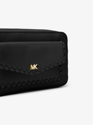 Small Whipstitched Leather Camera Bag