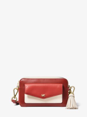 michael michael kors tricolor leather camera bag