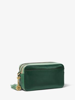 Small Tri-Color Leather Camera Bag