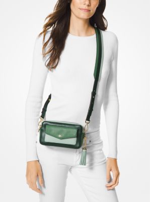 Small Tri-Color Leather Camera Bag