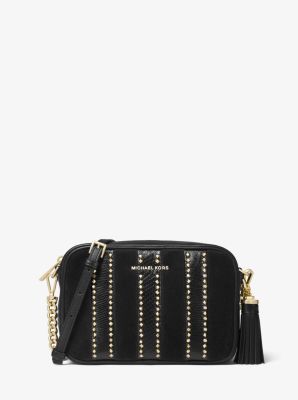 Ginny Medium Mixed Media Crossbody Michael Kors