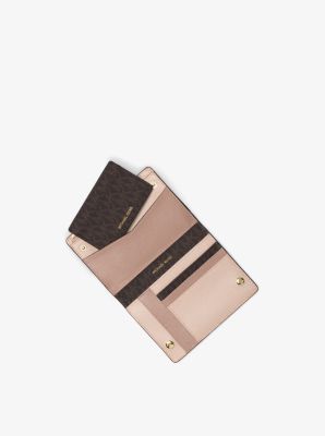 medium logo slim wallet