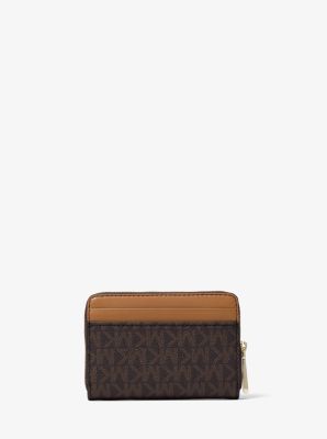 送料関税込☆MICHAEL MICHAEL KORS ロゴ レザー カードホルダー JET SET CHARM ID チェーン カードホルダー