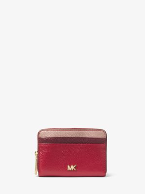 Mk small cheap pebbled leather wallet