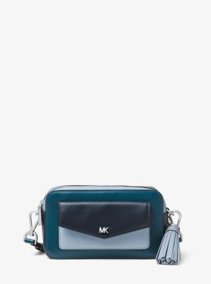 Small Tri-Color Leather Camera Bag | Michael Kors