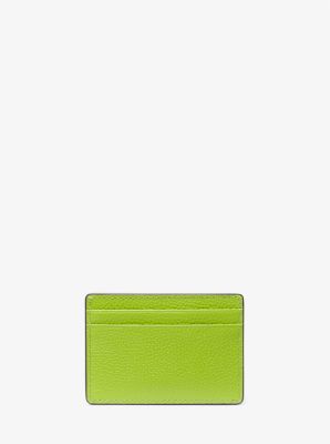 Michael kors large leather cheap card case