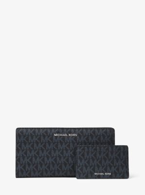 logo slim wallet michael kors