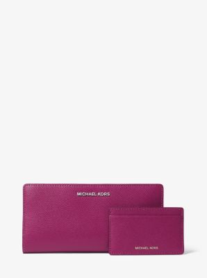 Michael kors medium saffiano leather store slim wallet