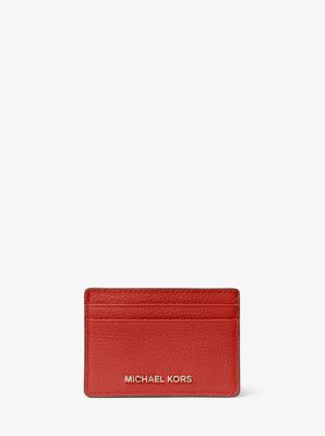 Pebbled Leather Card Case | Michael Kors