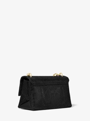 Cece Extra-Small Python-Embossed Leather Crossbody Bag