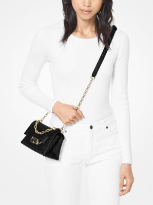 Cece Extra-Small Python-Embossed Leather Crossbody Bag