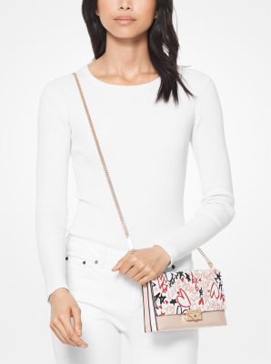 Cece Large Qixi Graffiti Convertible Crossbody Bag Michael Kors