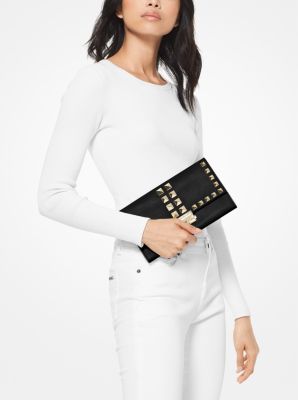 Cece large studded leather and logo convertible crossbody bag sale