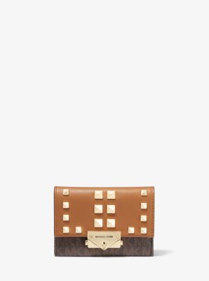 Cece Small Studded Logo and Leather Wallet | Michael Kors