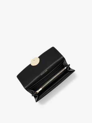 Lillie pebbled sale leather wallet