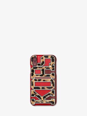 Leopard Logo Leather Phone Cover for 