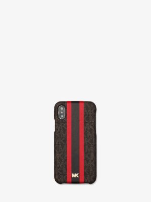 Huidige Namaak Mail Logo Stripe Phone Cover for iPhone X/XS | Michael Kors
