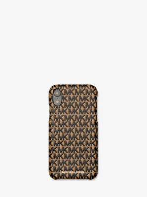 Logo Leather Phone Cover for iPhone XR Michael Kors Canada