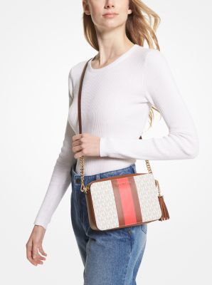 Ginny Medium Logo Stripe Crossbody Bag image number 2