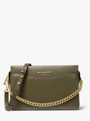 Jet Set Large Leather Chain Crossbody 