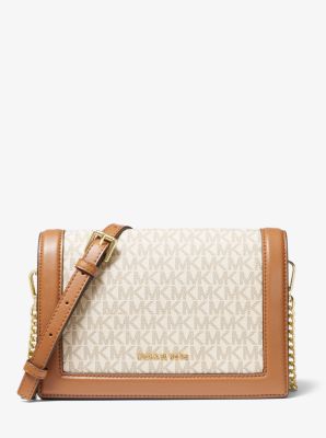 michael kors jet set large logo crossbody