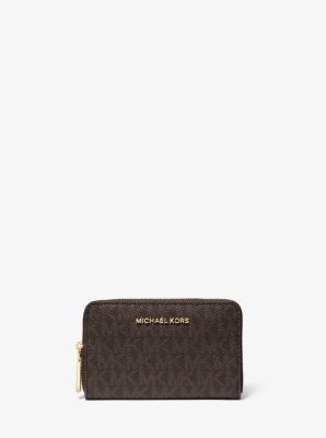 michael kors small logo and leather wallet
