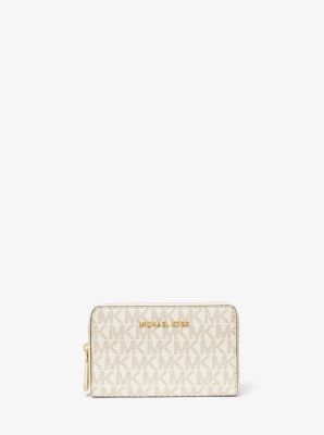 Susteen prøve Rindende Small Logo and Leather Wallet | Michael Kors