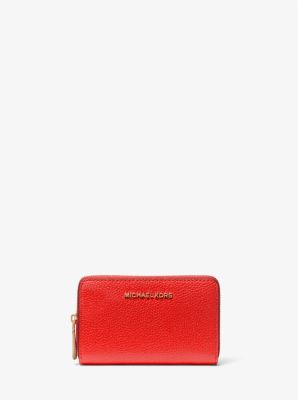 Small Pebbled Leather Wallet Michael Kors