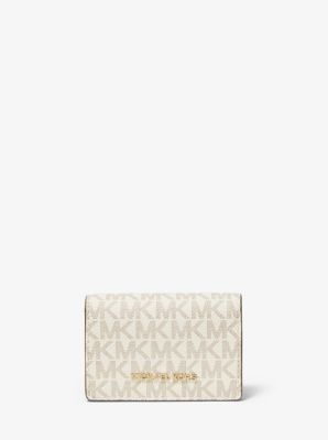 Small Logo and Leather Wallet Michael Kors