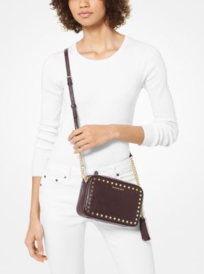 Jet Set Medium Studded Leather Camera Bag