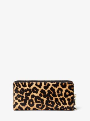 Michael kors leopard clearance wristlet