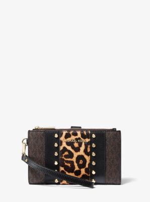 leopard print wallet michael kors