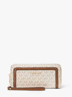 michael michael kors large logo wristlet